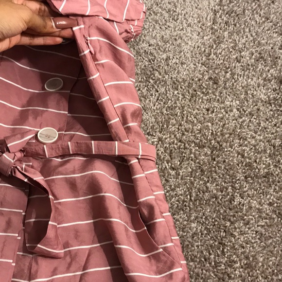 Pink and white striped super romper - Picture 4 of 4